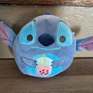 Disney Stitch with Boba Tea Squishmallow HTF - 4.5 inch - EUC